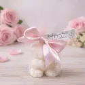 Podziękowanie dla gości chrzest komunia ślub roczek baby shower mały miś personalizacja